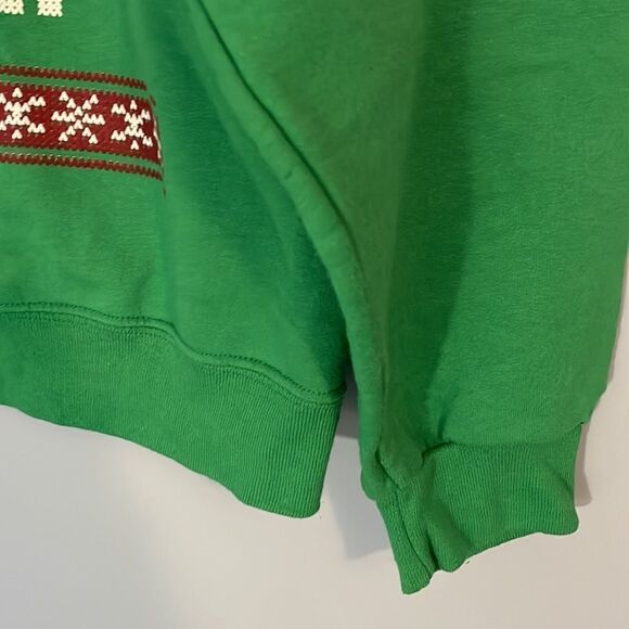 Lg Christmas Sweatshirt “Meowy Christmas” Cat Lover - Picture 4 of 5